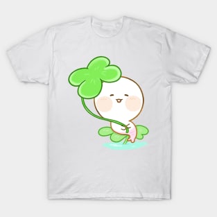 Sea mermaid holding Lucky Clover T-Shirt